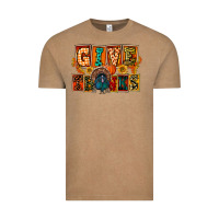 Vintage Coffee Give Thanks Thanksgiving Vintage Tee - FaDigitalArtStudio