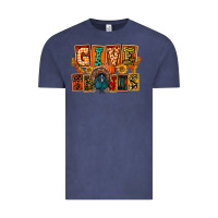 Vintage Denim Give Thanks Thanksgiving Vintage Tee - FaDigitalArtStudio