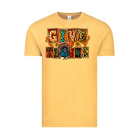 Vintage Mustard Give Thanks Thanksgiving Vintage Tee - FaDigitalArtStudio