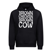 Black brown chicken brown cow Urban Hoodie - linhVisuals