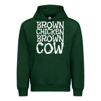 Forest Green brown chicken brown cow Urban Hoodie - linhVisuals
