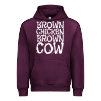Mauve Wine brown chicken brown cow Urban Hoodie - linhVisuals