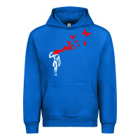 Cobalt banksy Urban Hoodie - linhVisuals