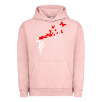 Pigment Salmon banksy Urban Hoodie - linhVisuals