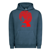 Pigment Midnight Navy angela davis political activist Urban Hoodie - linhVisuals