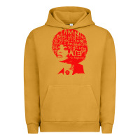 Pigment Peanut Butter angela davis political activist Urban Hoodie - linhVisuals