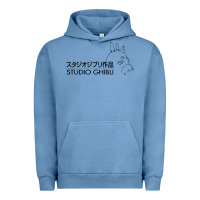 Pigment Pebble Blue studio ghibli3 Urban Hoodie - linhVisuals