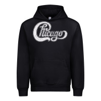 Black chicago retro styled faded design Urban Hoodie - linhVisuals