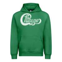 Emerald chicago retro styled faded design Urban Hoodie - linhVisuals