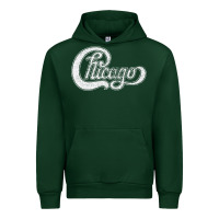 Forest Green chicago retro styled faded design Urban Hoodie - linhVisuals