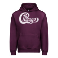 Mauve Wine chicago retro styled faded design Urban Hoodie - linhVisuals