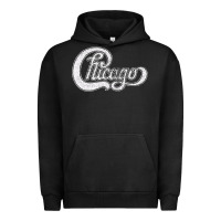 Pigment Black chicago retro styled faded design Urban Hoodie - linhVisuals
