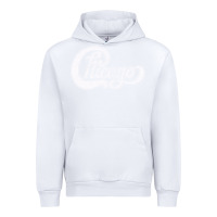 White chicago retro styled faded design Urban Hoodie - linhVisuals