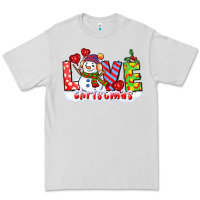 Dove Grey love christmas snowman Premium Tee - CowGirlArtShop