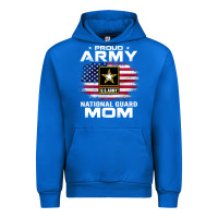 Cobalt proud army national guard mom with american flag gift pullover hoodie Urban Hoodie - linhVisuals