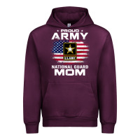 Mauve Wine proud army national guard mom with american flag gift pullover hoodie Urban Hoodie - linhVisuals