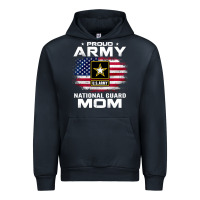 Navy proud army national guard mom with american flag gift pullover hoodie Urban Hoodie - linhVisuals