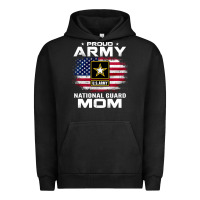 Proud Army National Guard Mom With American Flag Gift Pullover Hoodie Urban Hoodie | Teevron