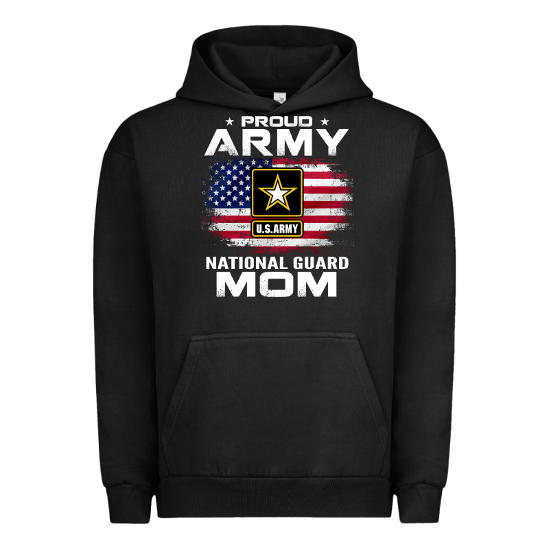 Proud Army National Guard Mom With American Flag Gift Pullover Hoodie Urban Hoodie by linhVisuals | Teevron
