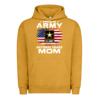Pigment Peanut Butter proud army national guard mom with american flag gift pullover hoodie Urban Hoodie - linhVisuals