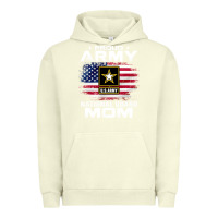 Pigment Pistachio proud army national guard mom with american flag gift pullover hoodie Urban Hoodie - linhVisuals