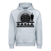 Heather Grey the man from uncle Urban Hoodie - linhVisuals