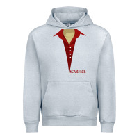 Heather Grey scarface Urban Hoodie - linhVisuals