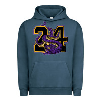 Pigment Midnight Navy Mamba #24 Urban Hoodie - linhVisuals