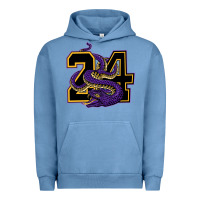 Pigment Pebble Blue Mamba #24 Urban Hoodie - linhVisuals