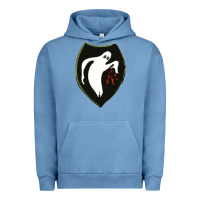 Pigment Pebble Blue season  ghost army Urban Hoodie - linhVisuals