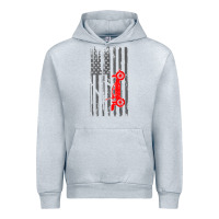Heather Grey rc racing american flag radio control rc car t shirt Urban Hoodie - linhVisuals