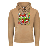 It's Fine We're Fine Everythıng Is Fine! Nursecre Vintage Hoodie | Teevron