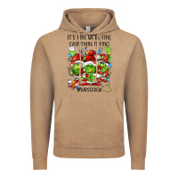 Vintage Coffee it's fine we're fine everythıng is fine! nursecre Vintage Hoodie - FaDigitalArtStudio