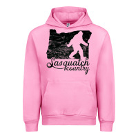 Fuchsia Pink sasquatch country   sasquatch Urban Hoodie - linhVisuals
