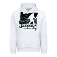 White sasquatch country   sasquatch Urban Hoodie - linhVisuals