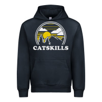 Navy catskills new york vintage Urban Hoodie - linhVisuals