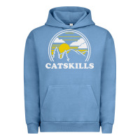 Pigment Pebble Blue catskills new york vintage Urban Hoodie - linhVisuals