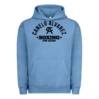Pigment Pebble Blue canelo alvarez boxing Urban Hoodie - linhVisuals