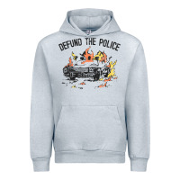 Heather Grey defund the police Urban Hoodie - linhVisuals
