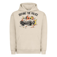 Pigment French Oak defund the police Urban Hoodie - linhVisuals