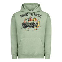 Pigment Oil Green defund the police Urban Hoodie - linhVisuals