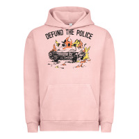 Pigment Salmon defund the police Urban Hoodie - linhVisuals