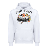 White defund the police Urban Hoodie - linhVisuals