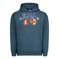 Pigment Midnight Navy spirit of 76    bicentennial Urban Hoodie - linhVisuals