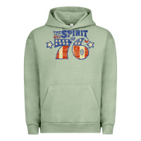 Pigment Oil Green spirit of 76    bicentennial Urban Hoodie - linhVisuals
