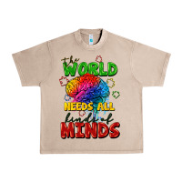 French Oak The world needs all kinds of minds Urban Heavy Tee - FaDigitalArtStudio