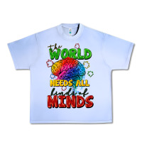 Grape Ice The world needs all kinds of minds Urban Heavy Tee - FaDigitalArtStudio