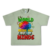 Oil Green The world needs all kinds of minds Urban Heavy Tee - FaDigitalArtStudio