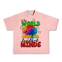 Salmon The world needs all kinds of minds Urban Heavy Tee - FaDigitalArtStudio