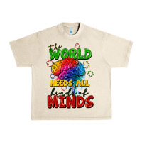 Sandshell The world needs all kinds of minds Urban Heavy Tee - FaDigitalArtStudio